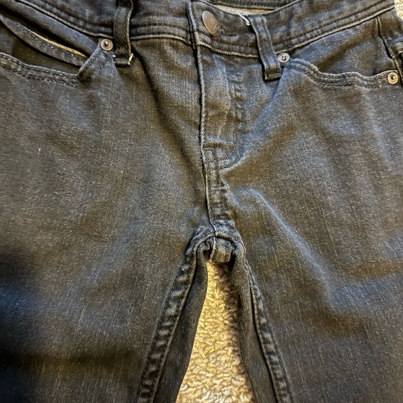 Free People Distressed Black Skinny Jeans - Picture 6 of 9